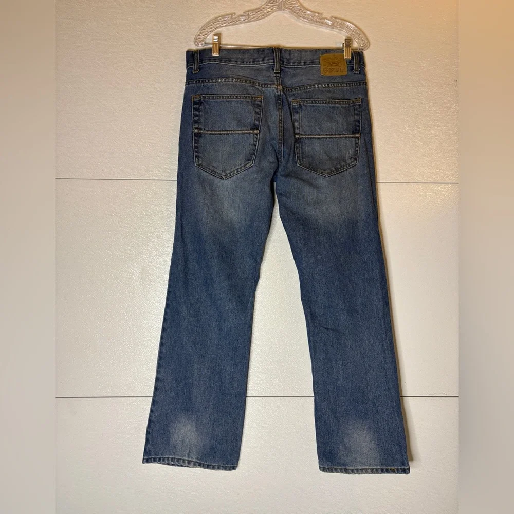 Aeropostale Driggs‎ Slim Bootcut Classic Blue Straight Jeans